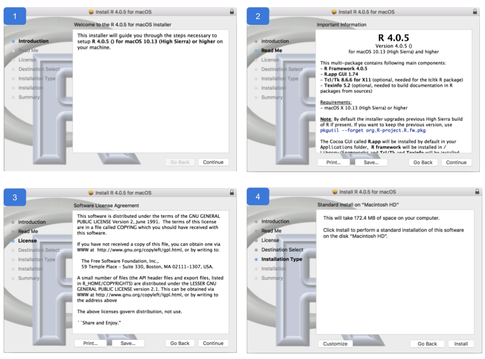 Title: R Installation wizard for Mac