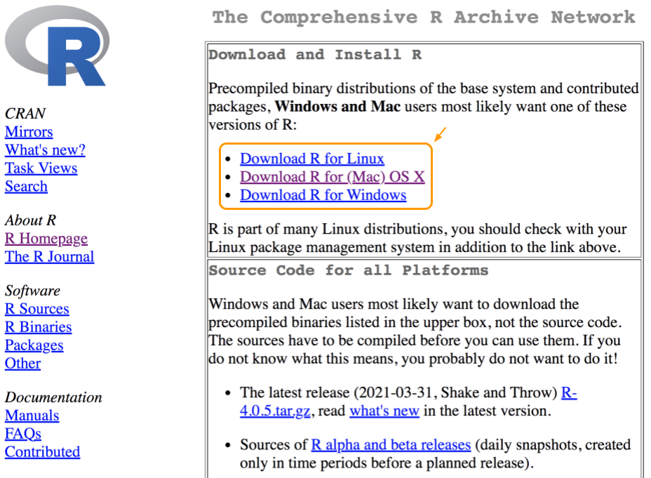 Title: R for MacOS, Windows, and Linux
