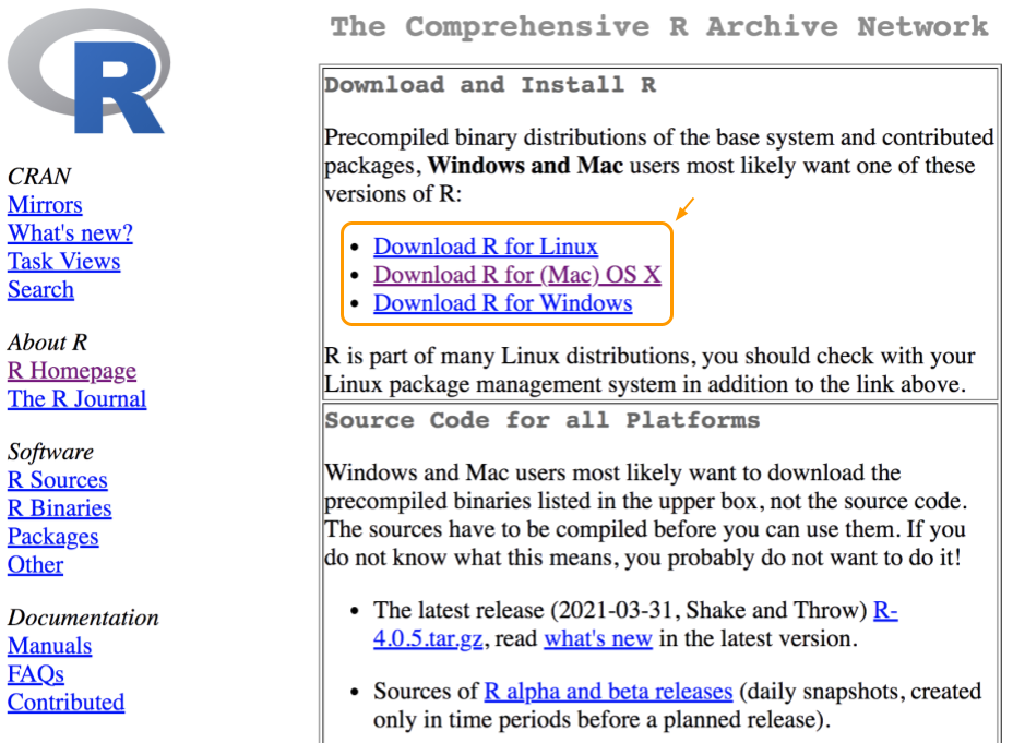 R is available for MacOS, Windows, and Linux