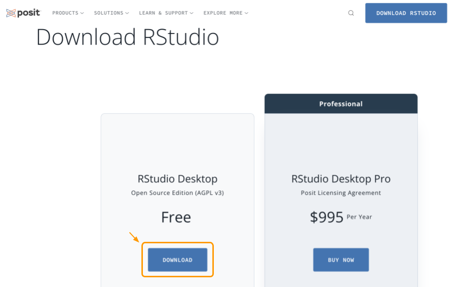 Title: Choose RStudio free desktop