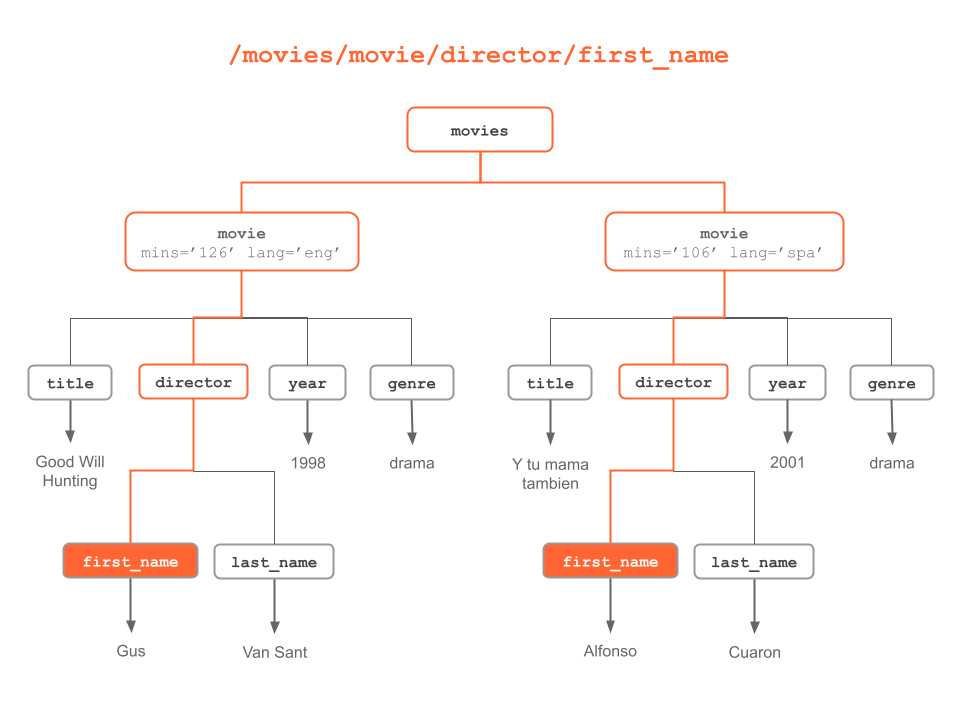 "first name" nodes